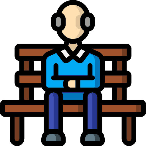 sitting bench icon