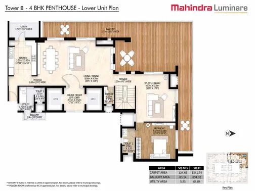 4 BHK UNIT PLAN